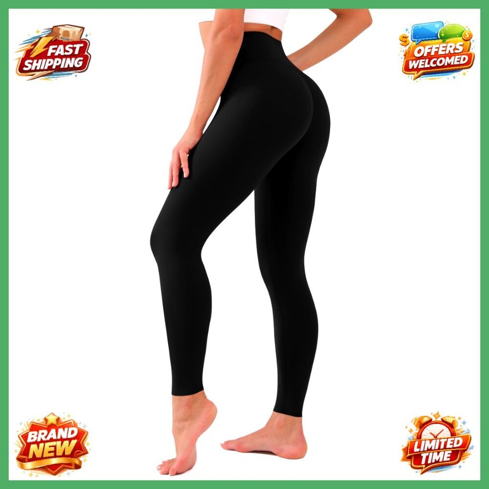 High Waisted Leggings Tummy Control Buttery Soft Yoga Pants Workout Athletic